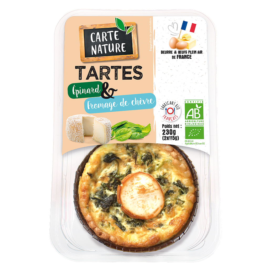 Tartes épinard et fromage de chèvre