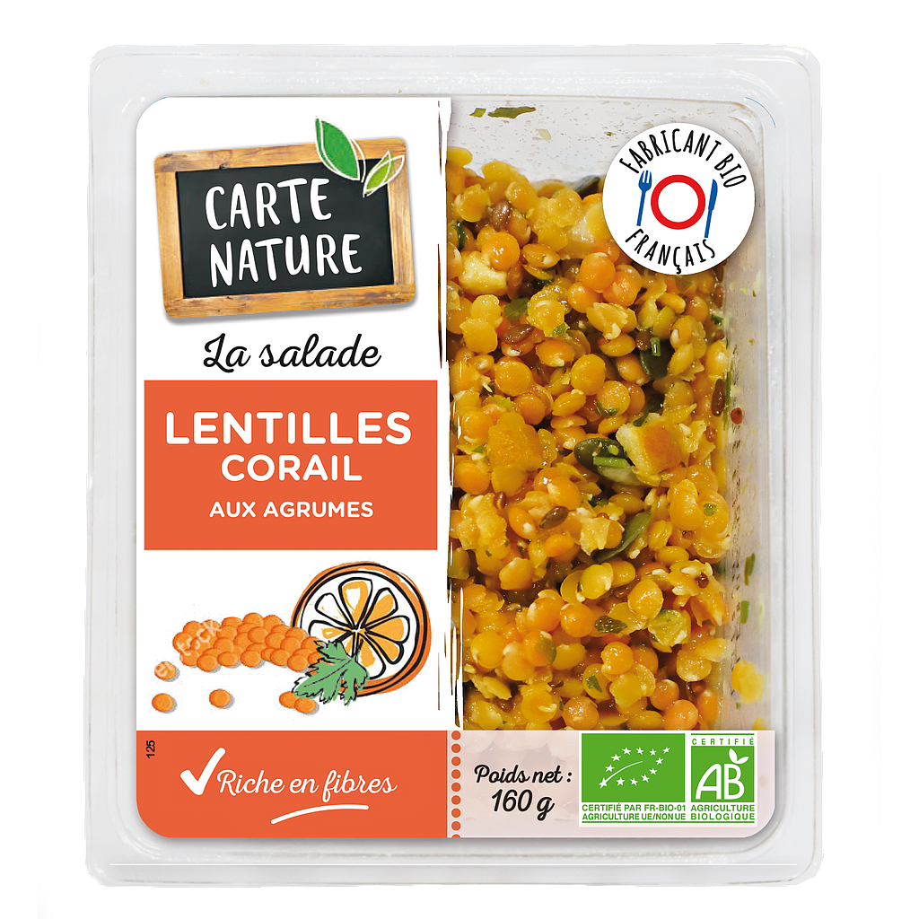 Lentilles corail aux agrumes